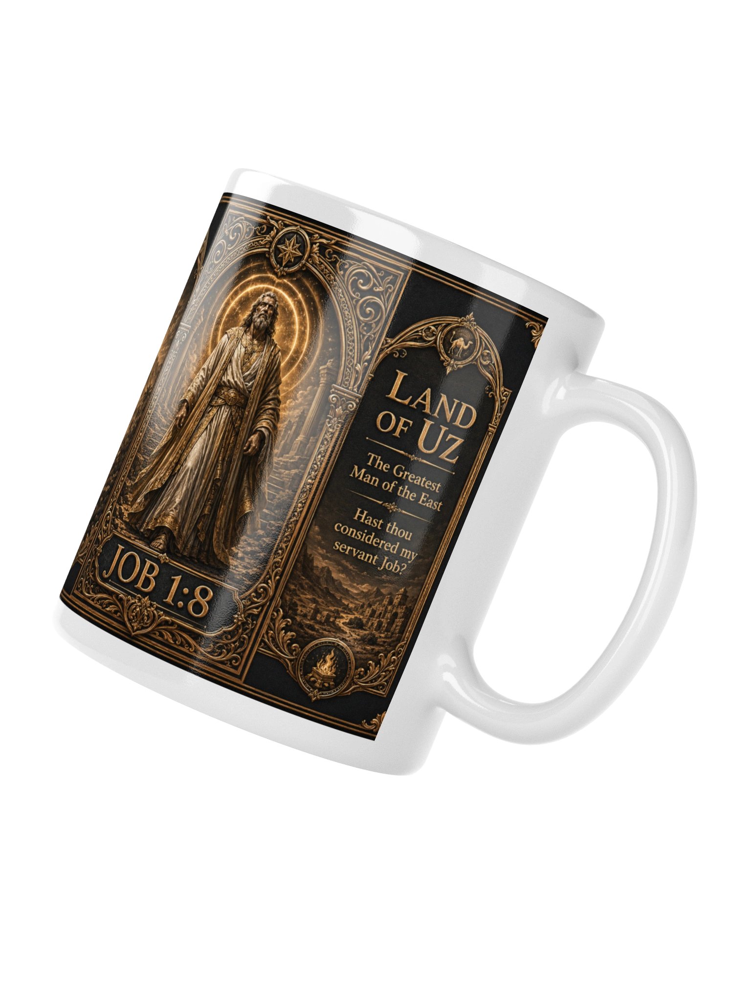 a 20 oz. Land of Uz Biblical Mug inspire by Job 1:8 product image (4)