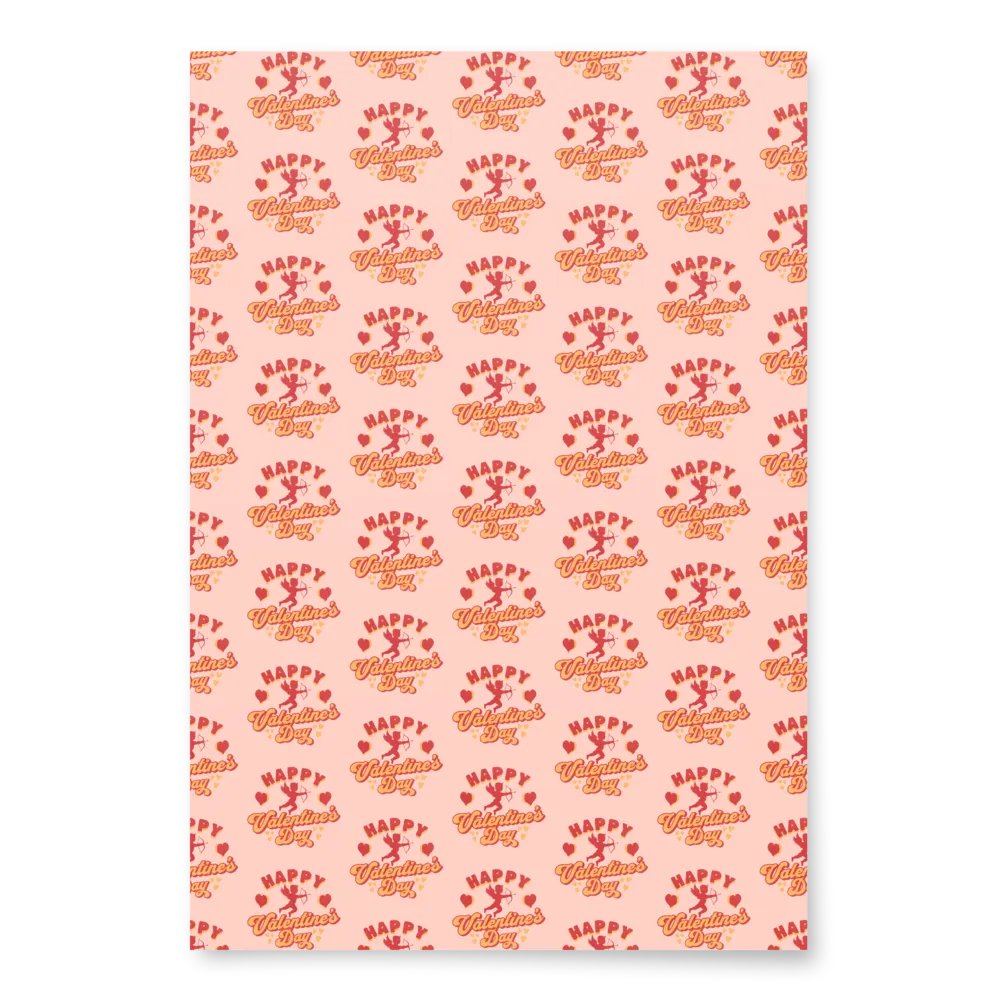 Retro Valentines Wrapping Paper Set of 3 product image (6)