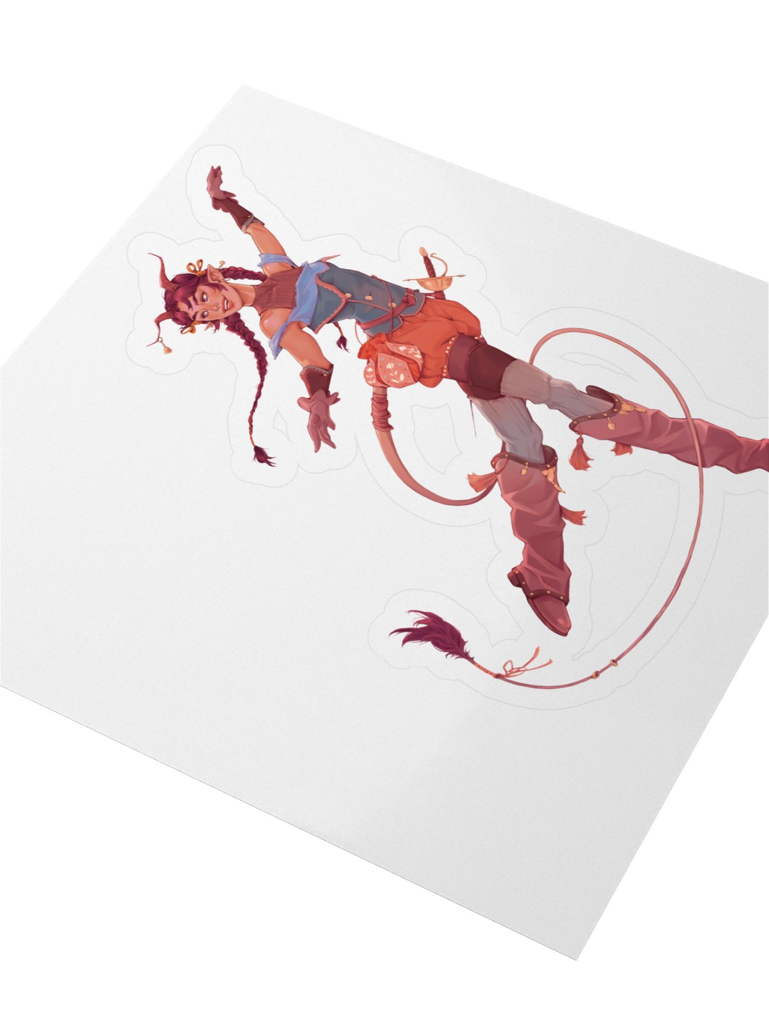 Joyful Tiefling Sticker product image (3)