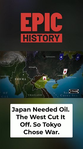 Japan’s Indochina occupation triggers an oil embargo—and ends in Pearl Harbor and a wider war. After Japan moves into French ...
