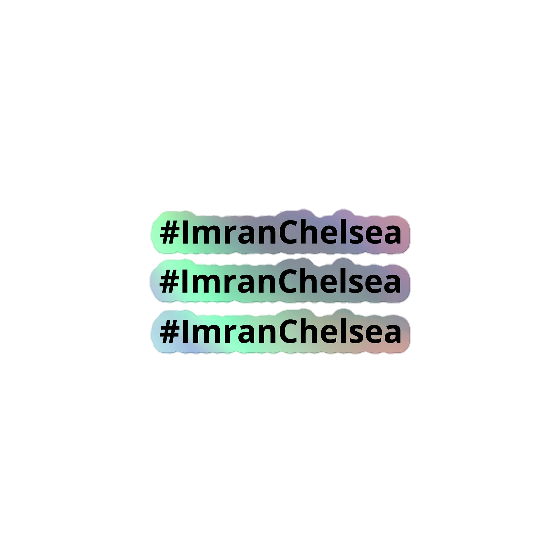 #ImranChelsea Sticker Sheet - Holographic (3 Pack) product image (1)