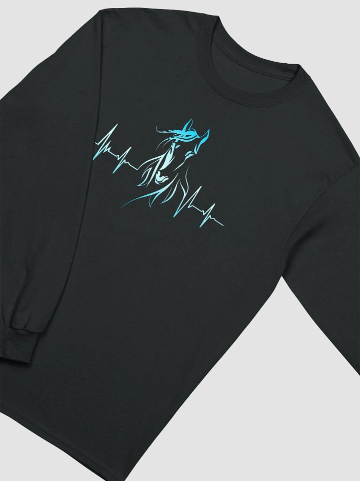 Horse Heartbeat Gildan Ultra Cotton Long Sleeve T-Shirt product image (2)