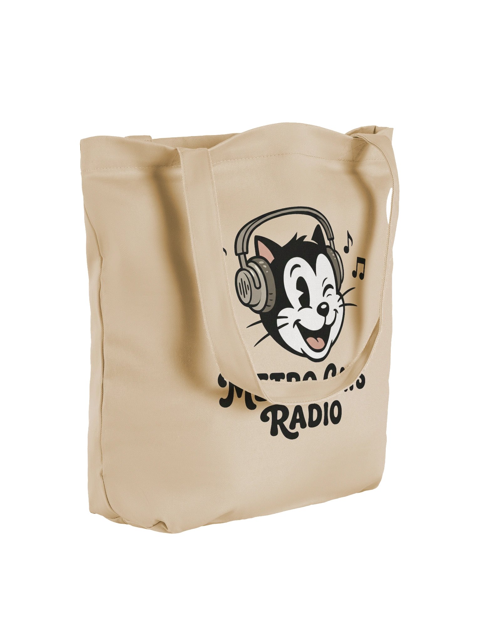 Metro Cats Radio Vertical Eco Tote product image (4)