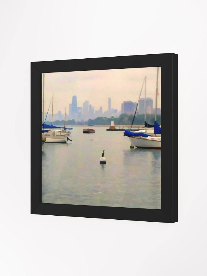 City By The Lake Framed Print product image (17)
