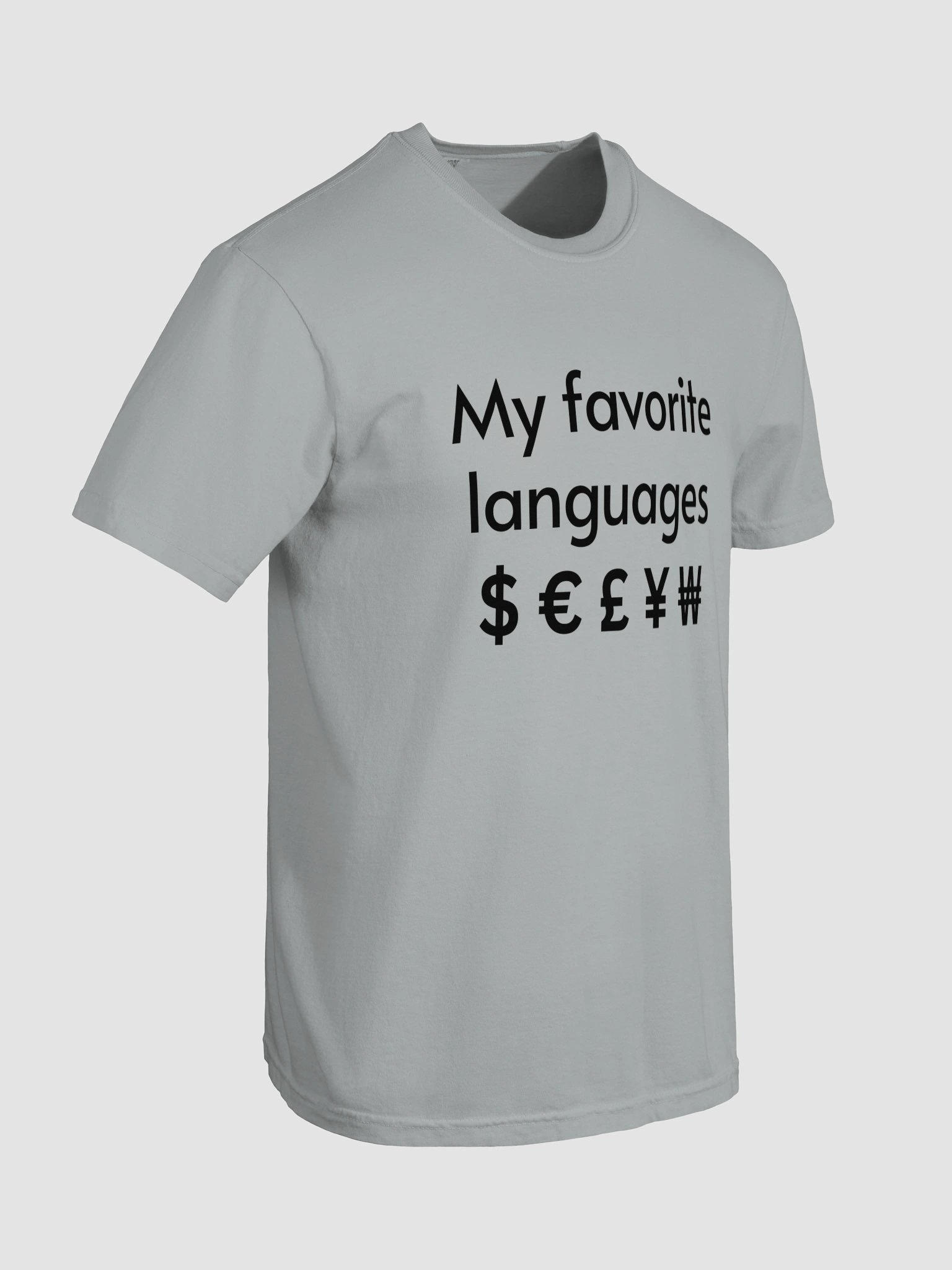 My Favorite Languages T-shirt product image (9)