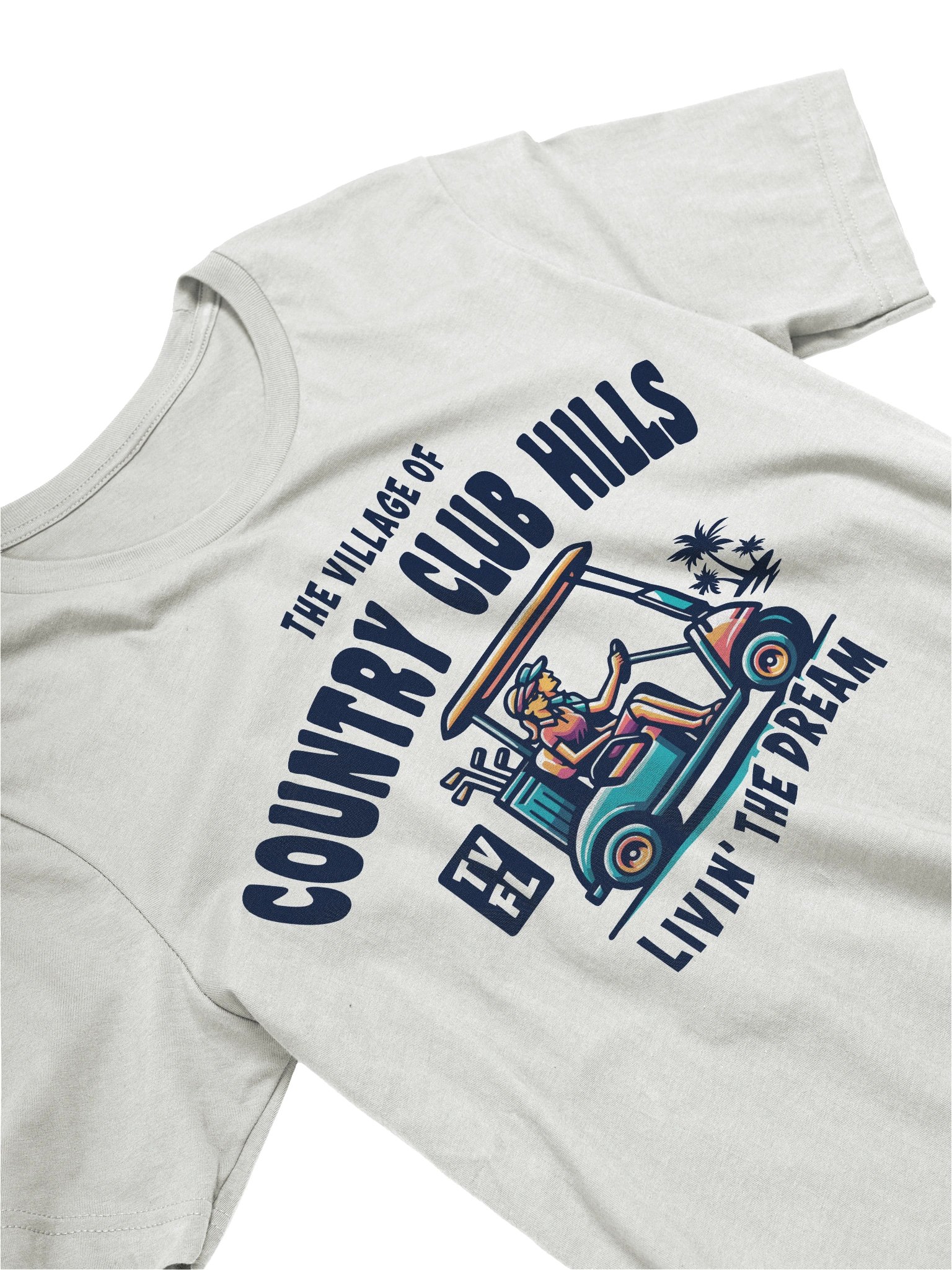 The Village of Country Club Hills TV FL Golf Cart Design T-Shirt product image (23)