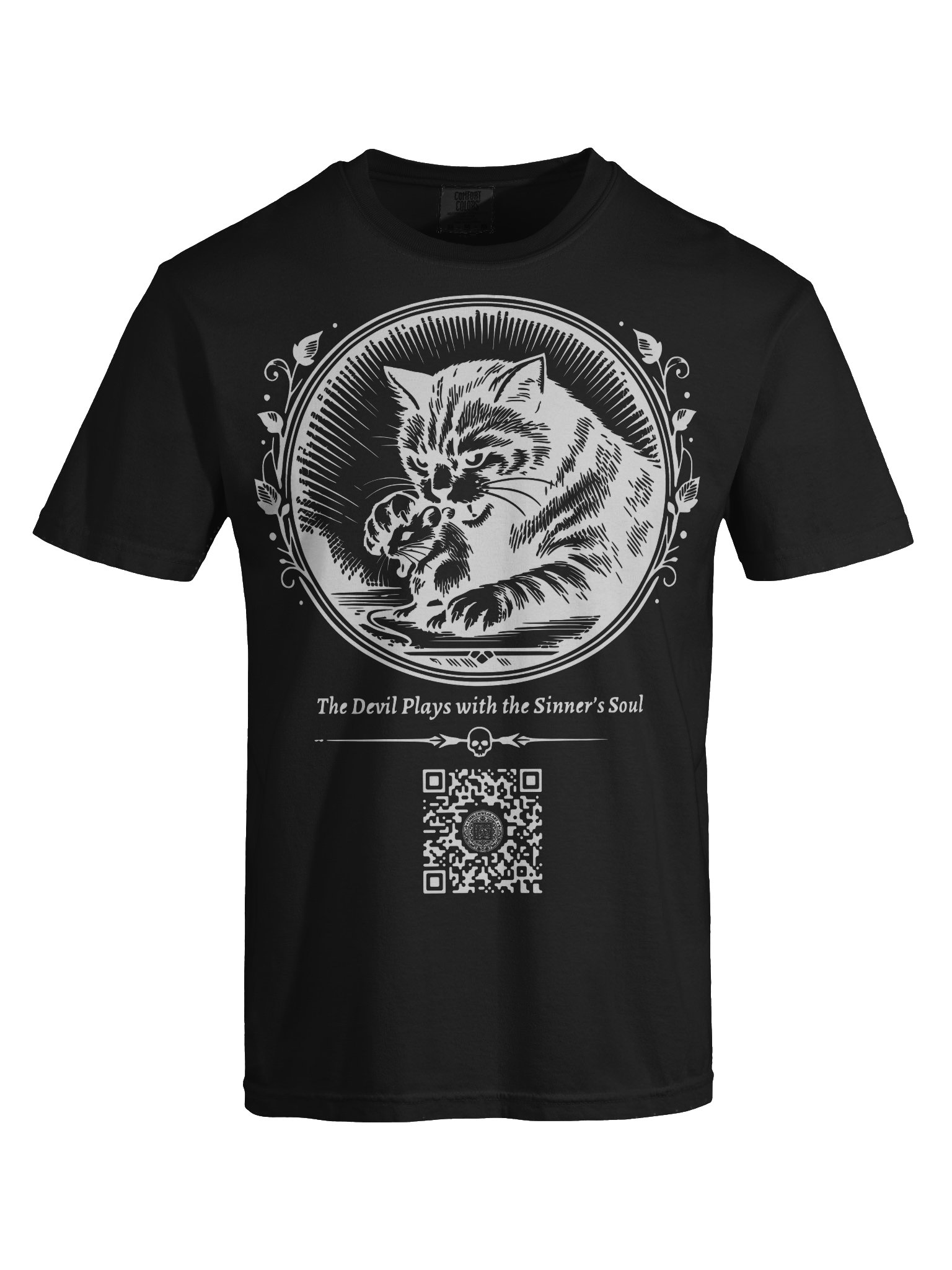 Cat and Mouse (White on Black/Color) product image (7)