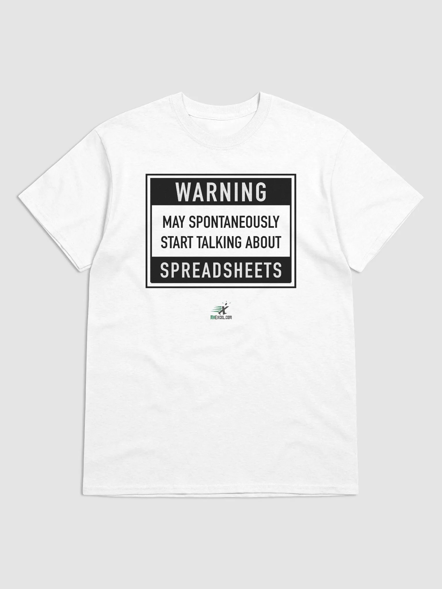 May Start Talking Spreadsheets - T-Shirt (White) product image (1)
