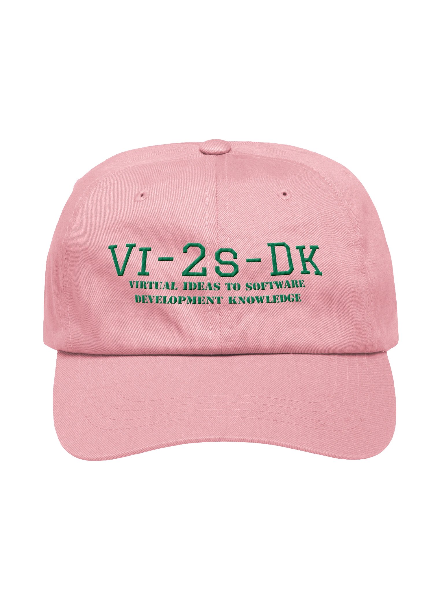 VI-2S-DK Virtual Ideas Dad Hat - Front Text ONLY product image (65)