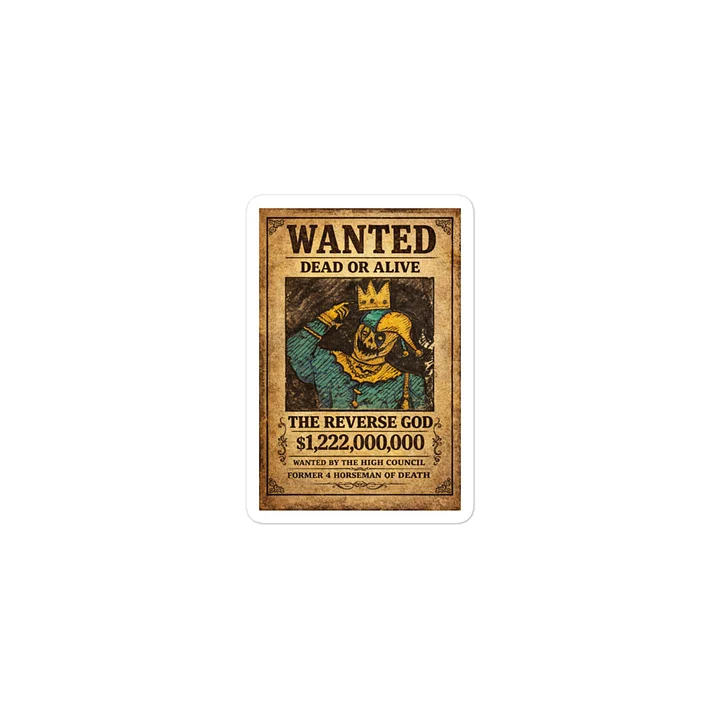 The Reverse God Sticker product image (1)