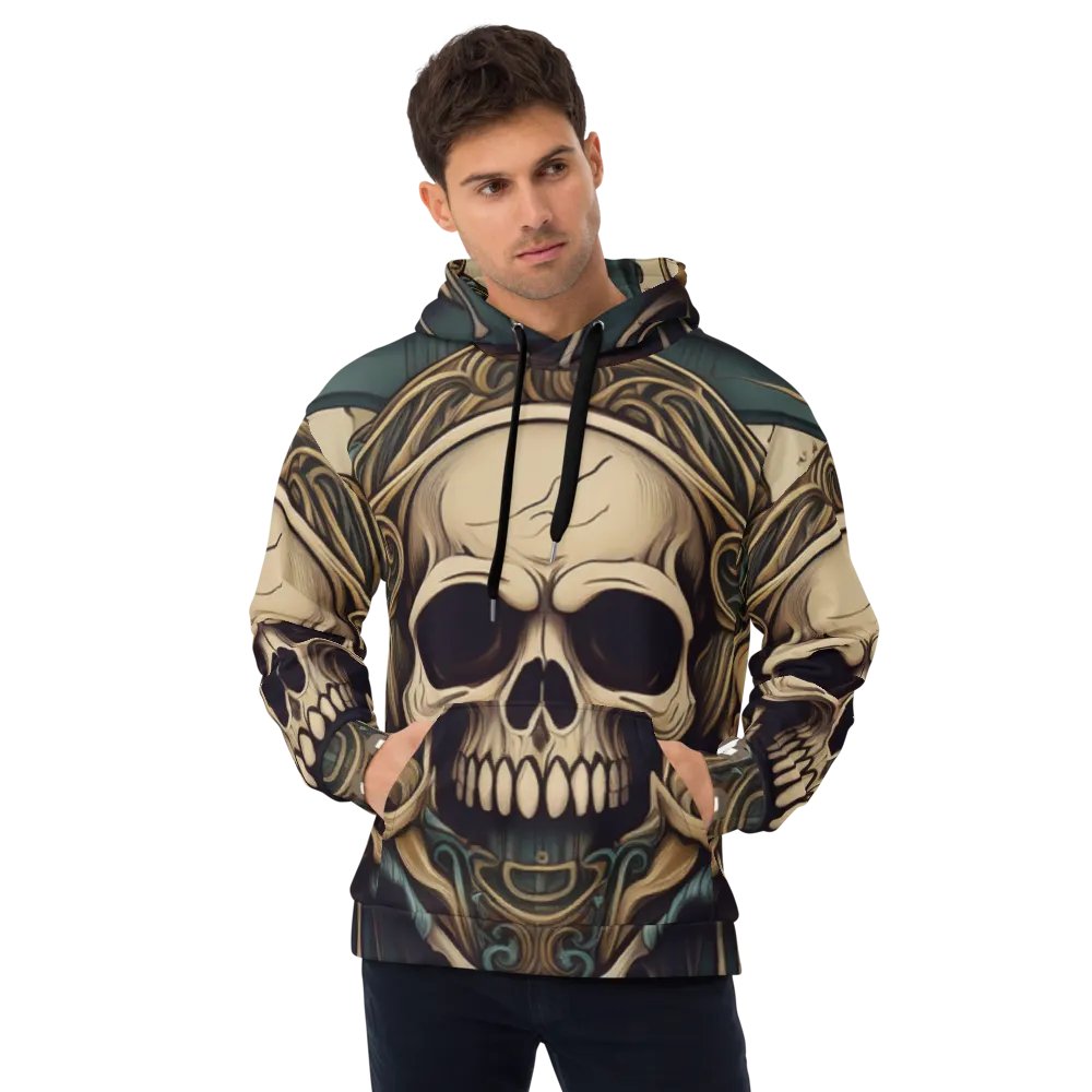 Gothic Melting Skulls Unisex Hoodie product image (6)