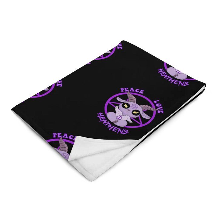 Peace, Love, Heathens Throw Blanket - Purple product image (14)