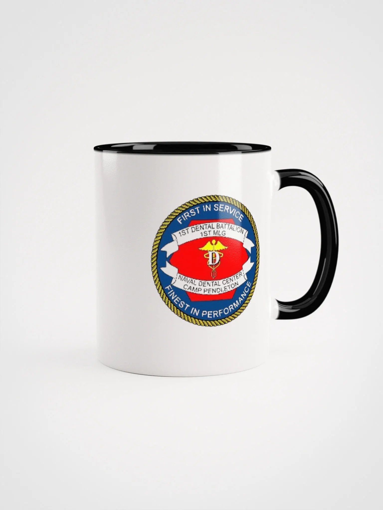 1st Dental Battalion: White Exterior/Black Interior product image (1)
