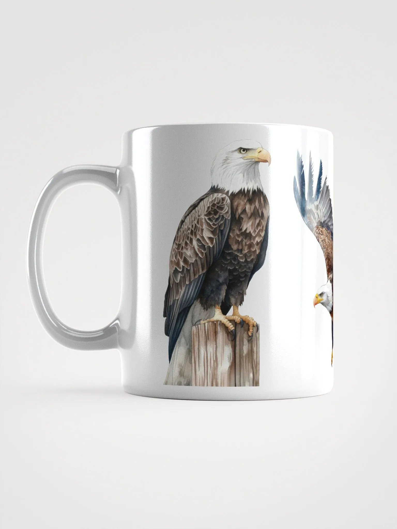 Eagle Flight White Glossy Mug product image (16)