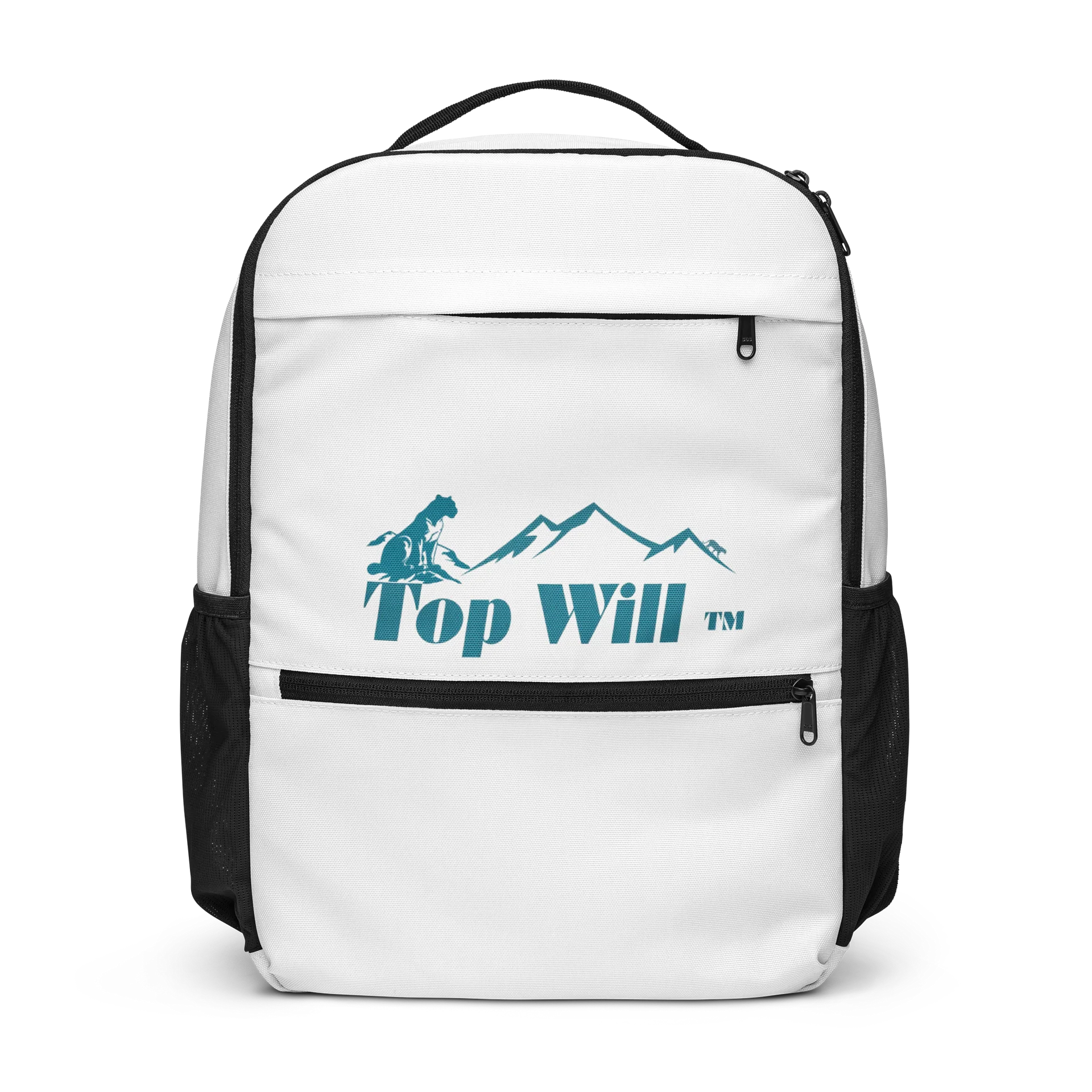 Top Will ™ White & Turquoise Backpack product image (1)