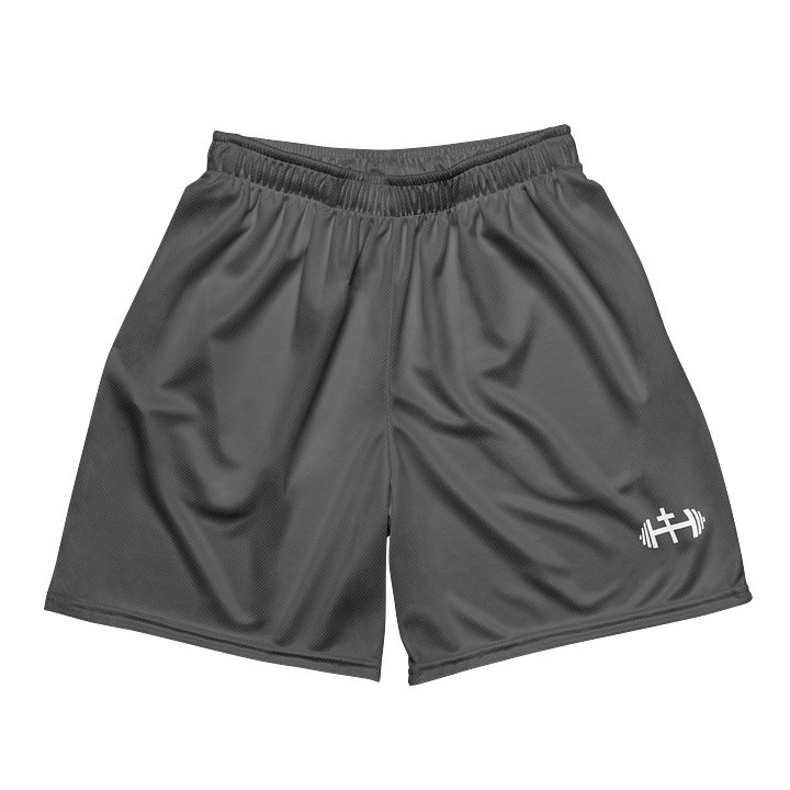 His House Unisex Perfomance Mesh Shorts - Grey product image (2)