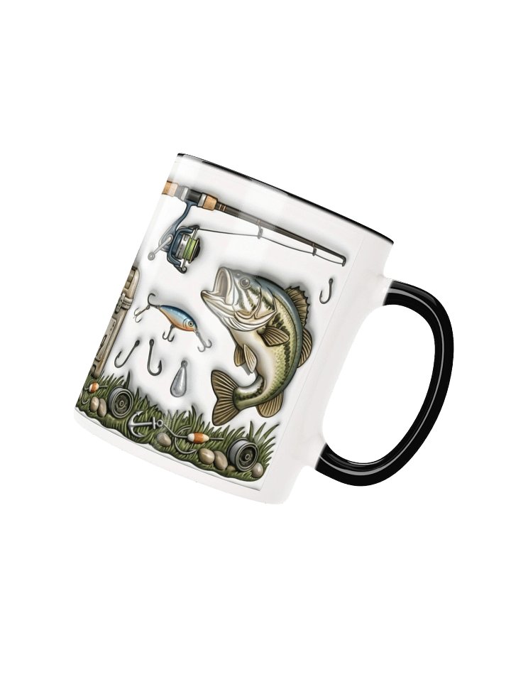 Ceramic Coffee Mug with Fishing-Themed Design - Reusable Suitable for Coffee & Tea, Fishing Rod & Scale Patterns, Cup Gift for Anglers, Fishermen, Fishing Enthusiasts, for, Office, Travel Use product image (2)