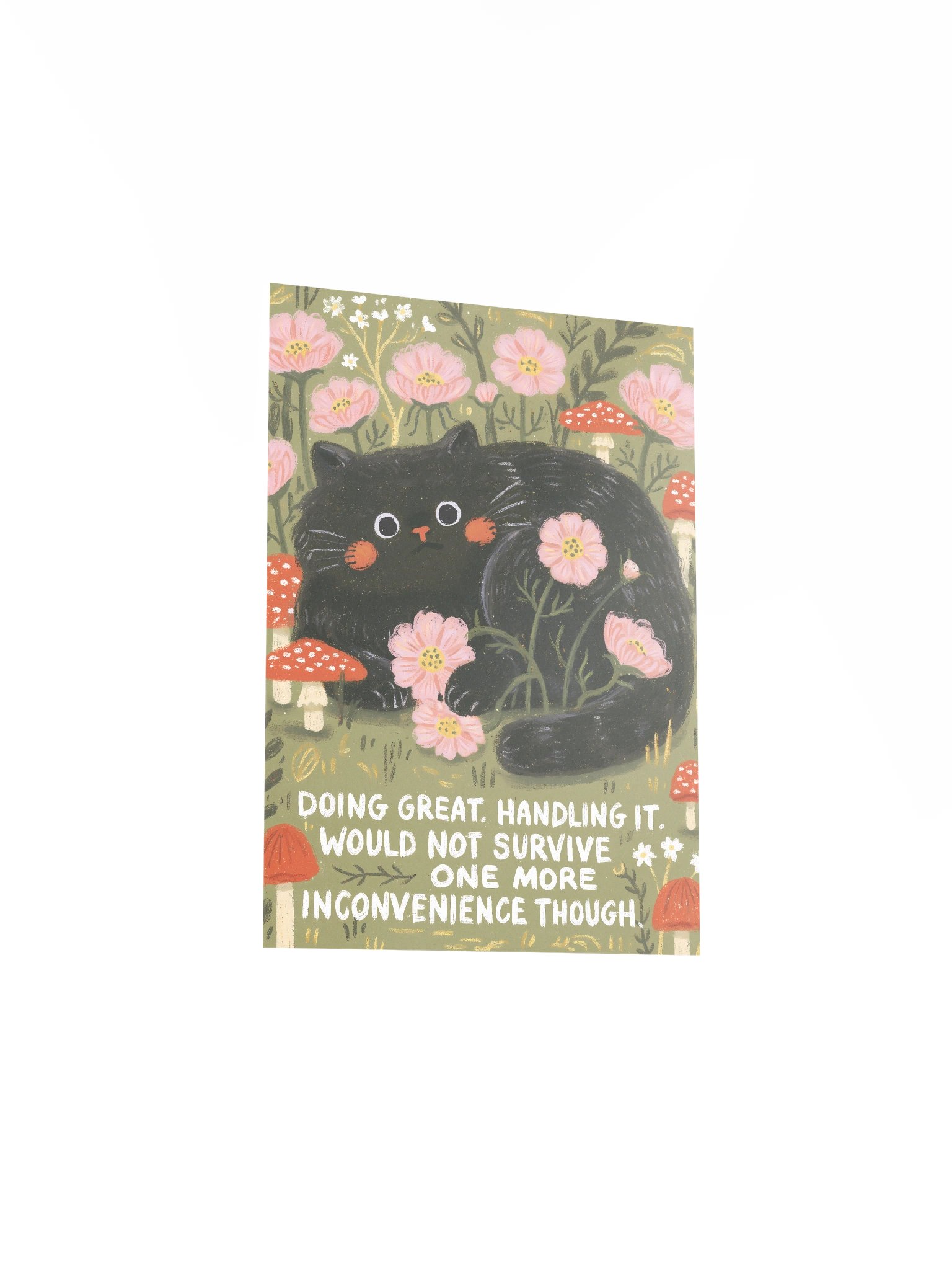 Doing Great Black Cat Poster product image (22)