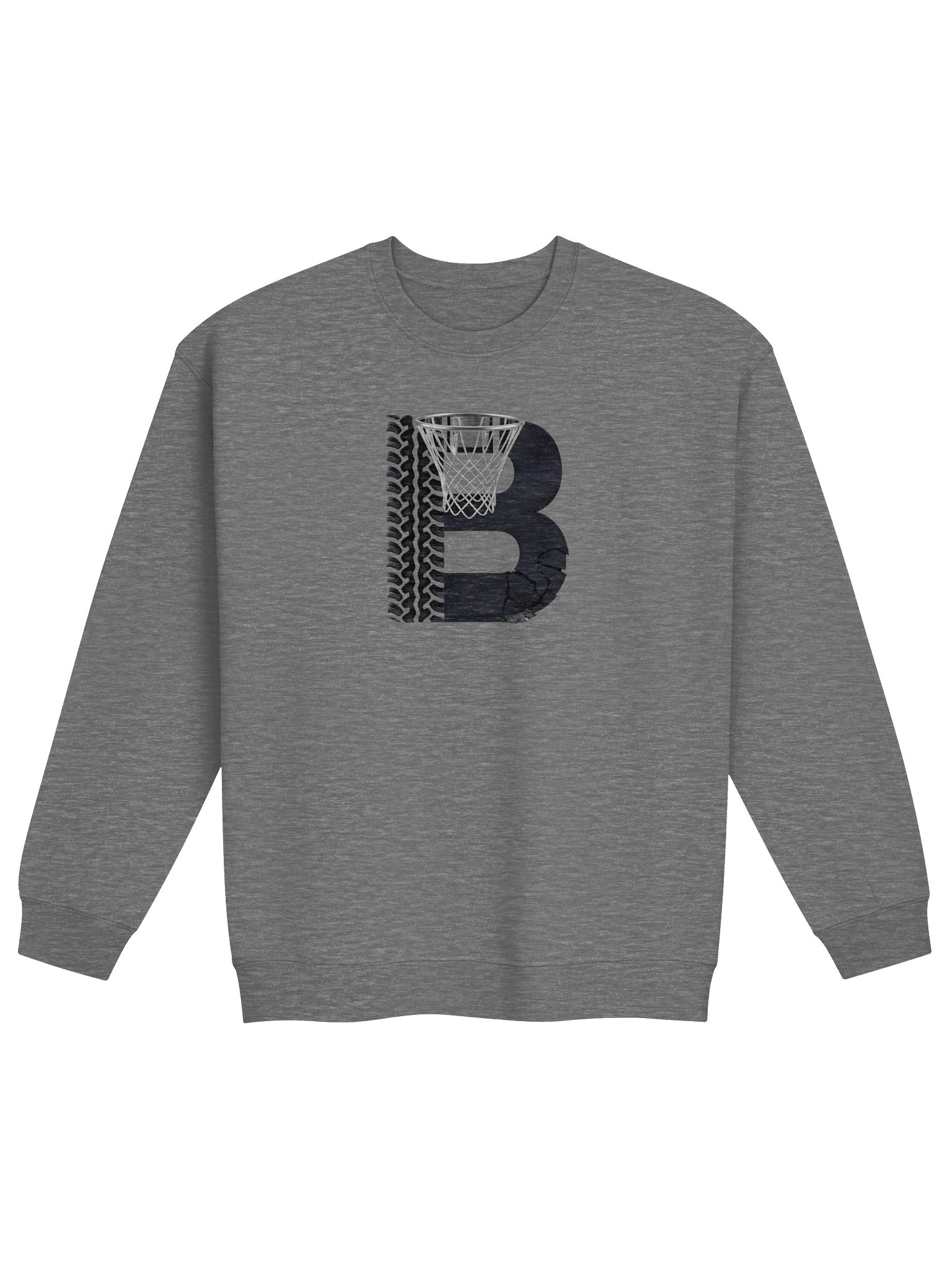 Cracked B Basketball Hoop Crewneck product image (1)