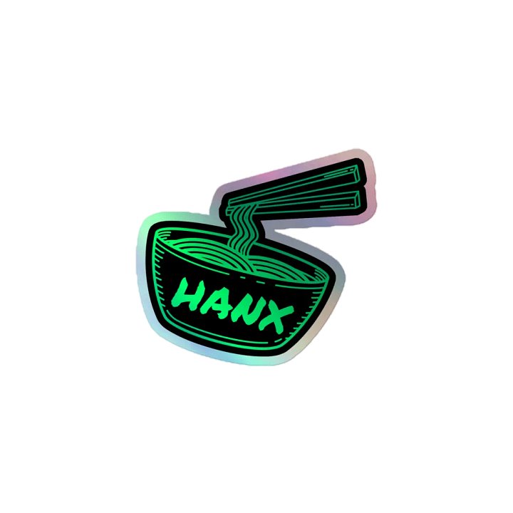 Hanx !Noods – Holographic Sticker product image (1)