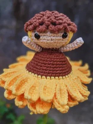 Sonnenblumen Umkehrbares Amigurumi Häkelmuster product image (1)