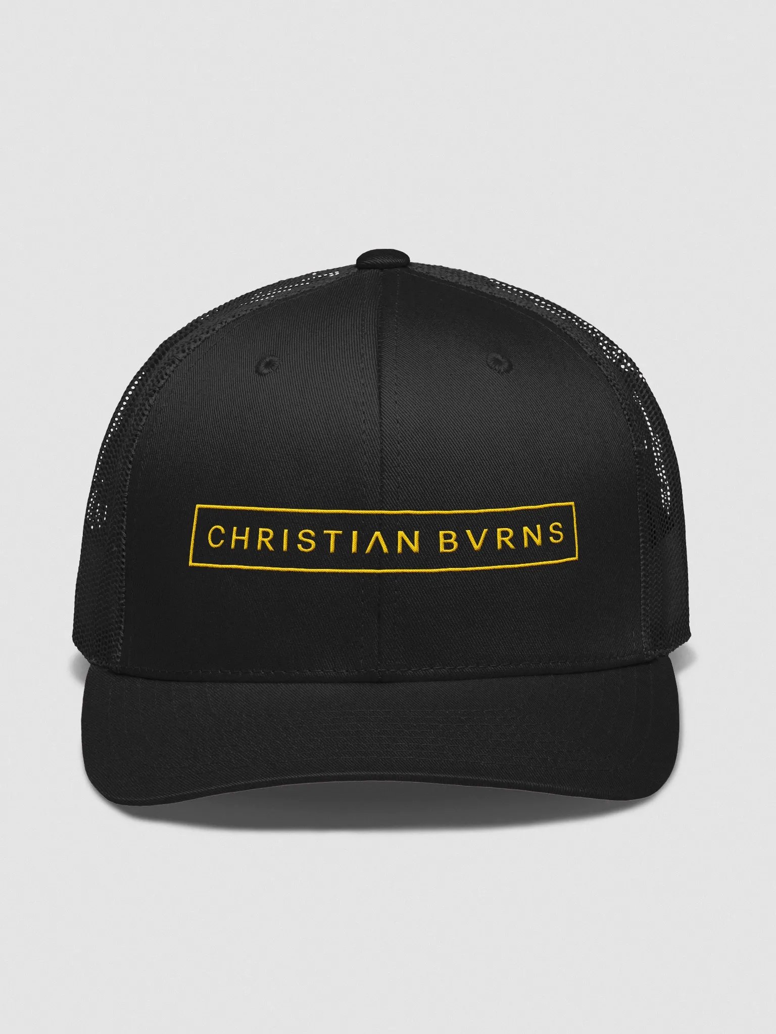 Trucker Hat // Black + Gold product image (1)