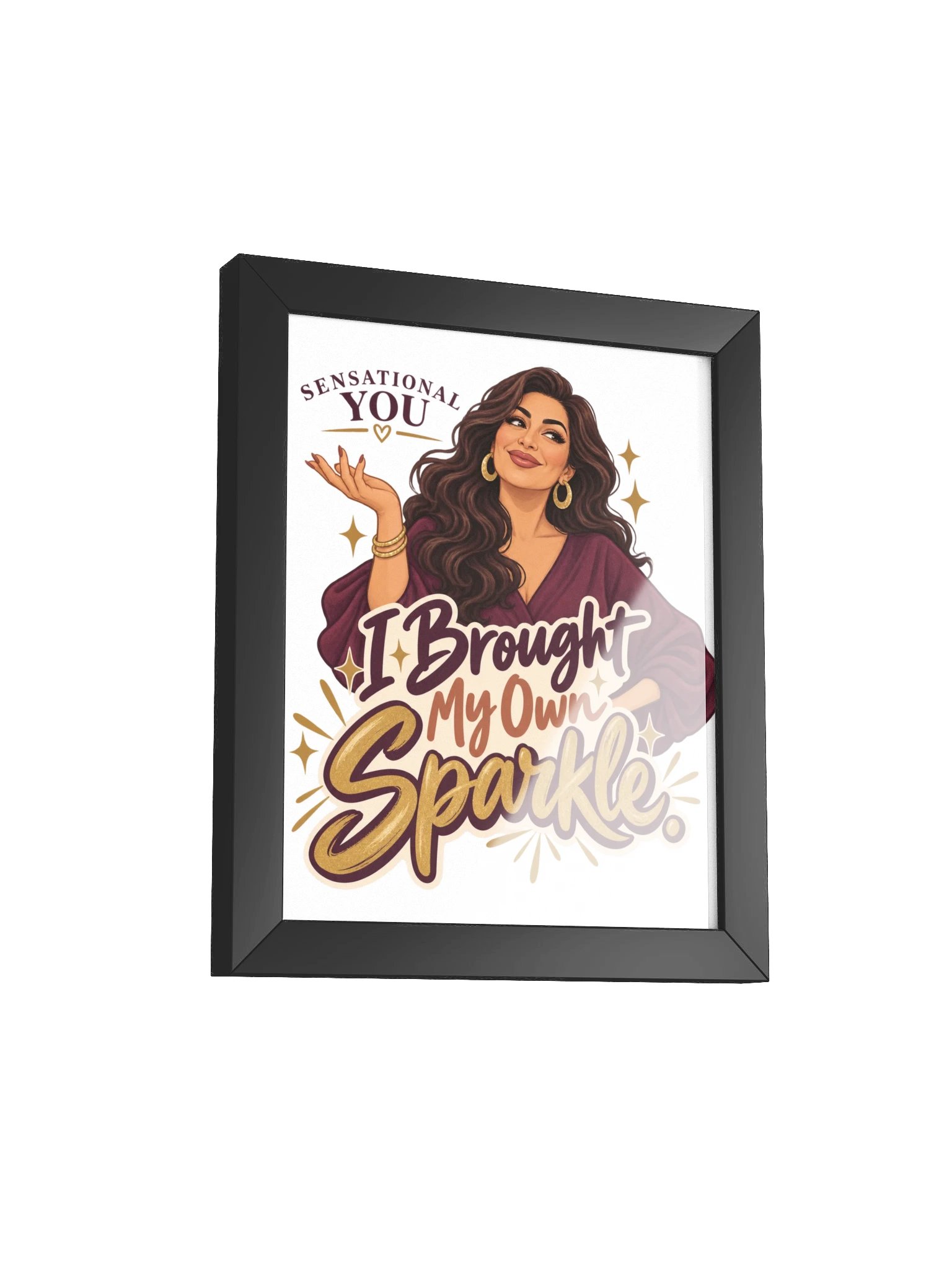 Brought My Own Sparkle Framed Poster product image (100)