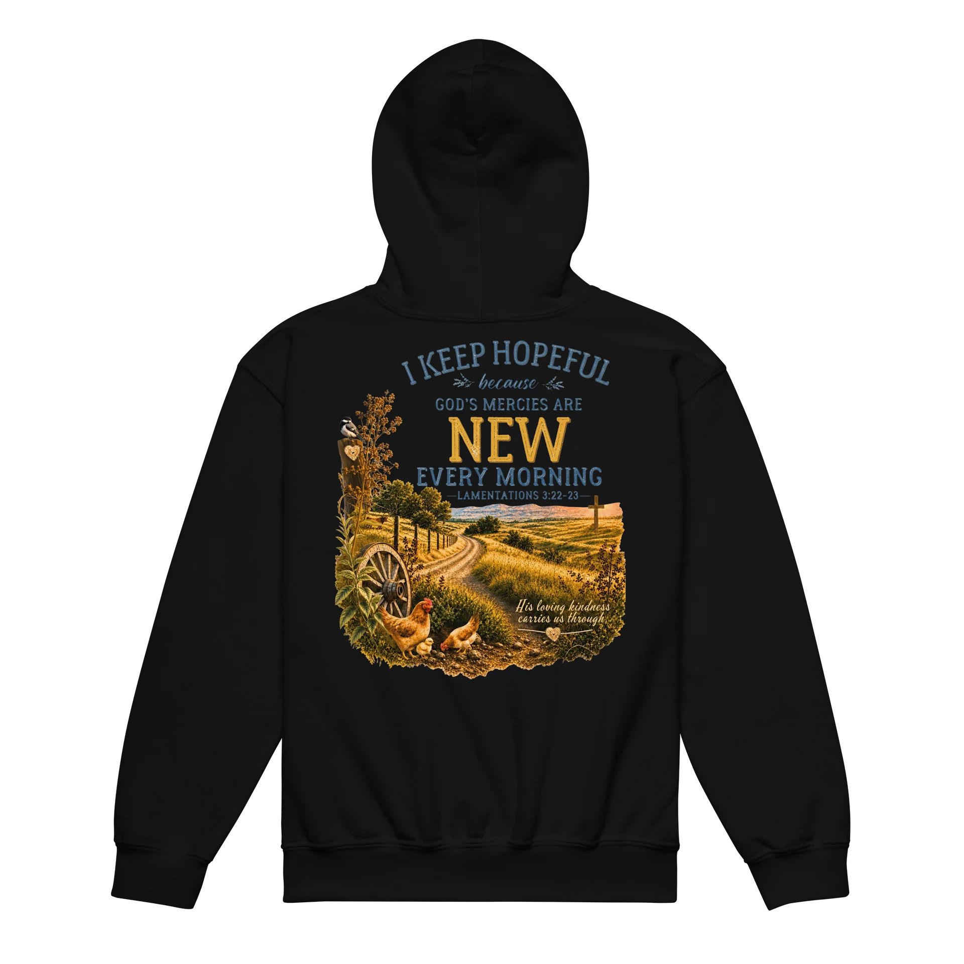 His Loving Kindness Countryside Boys' Youth Hoodie product image (1)