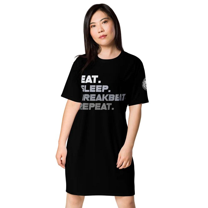 Eat.Sleep.Breakbeat.Repeat Oversize Fit Dress product image (1)