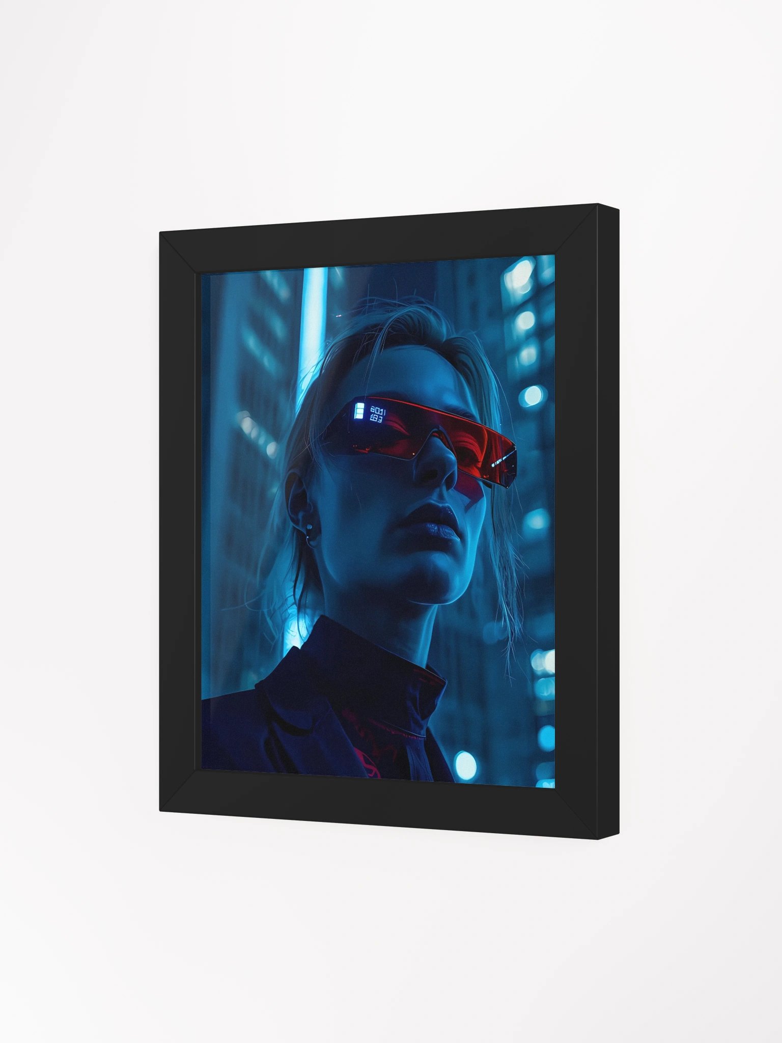 Cyberpunk Visionary Red Sunglasses Poster product image (4)