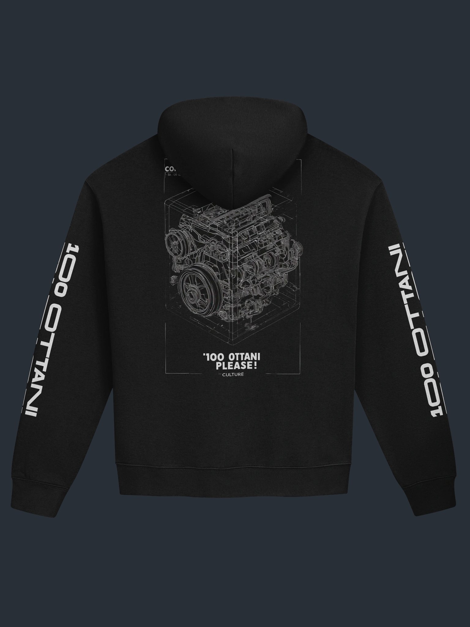 100 Ottani Please!™ Premium Oversized Racing Streetwear Hoodie | Phantom Division Edition product image (1)