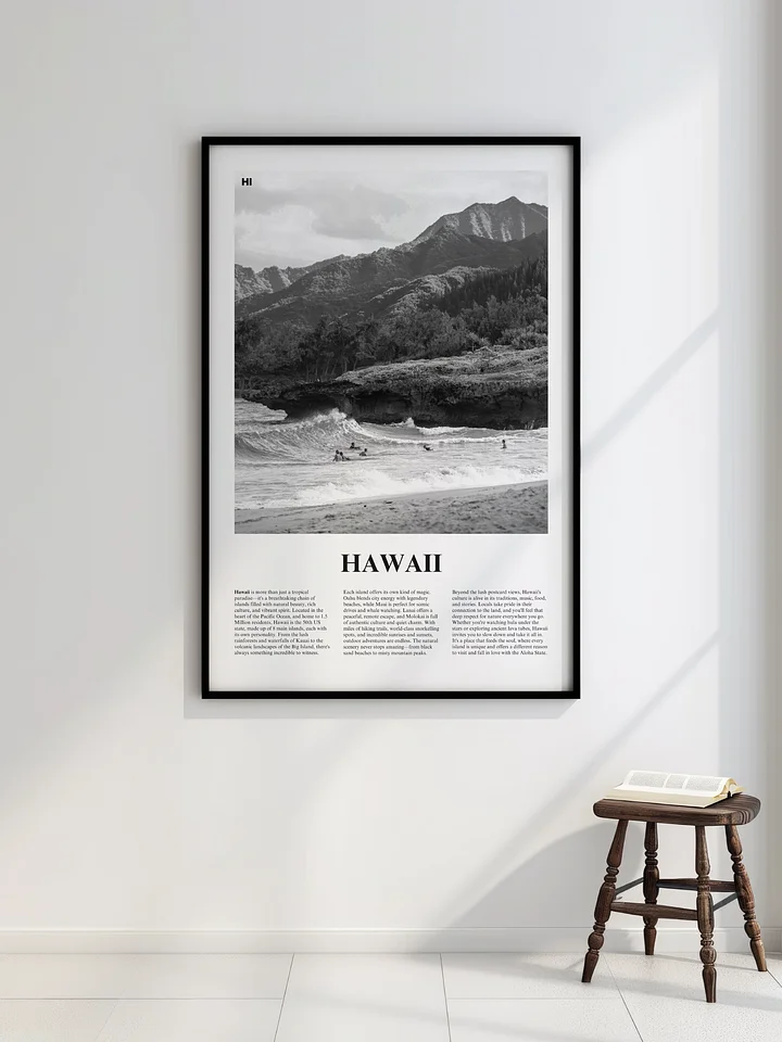 Hawaii 01 Newspaper Poster | Framed product image (2)