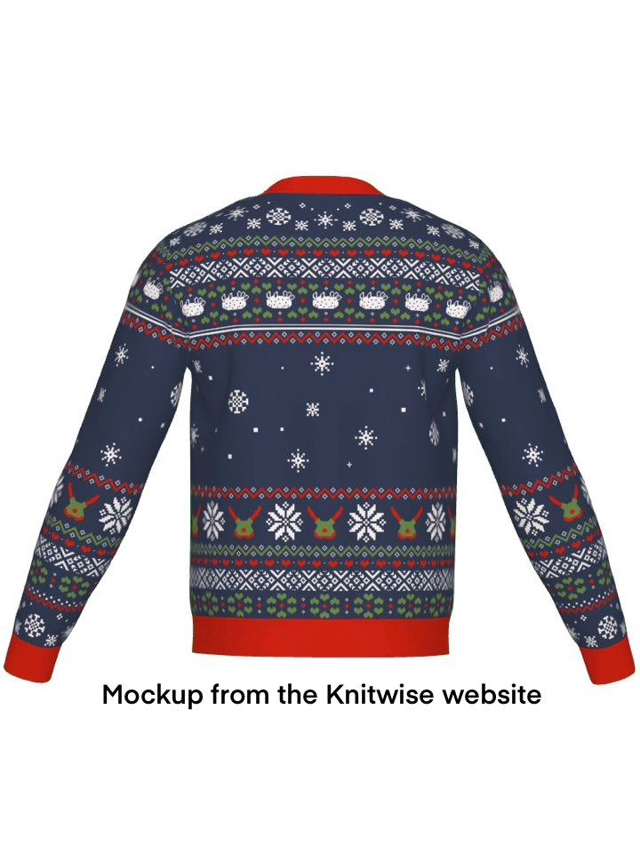 Ugly Slugmas Knitted Sweater - Blue product image (4)