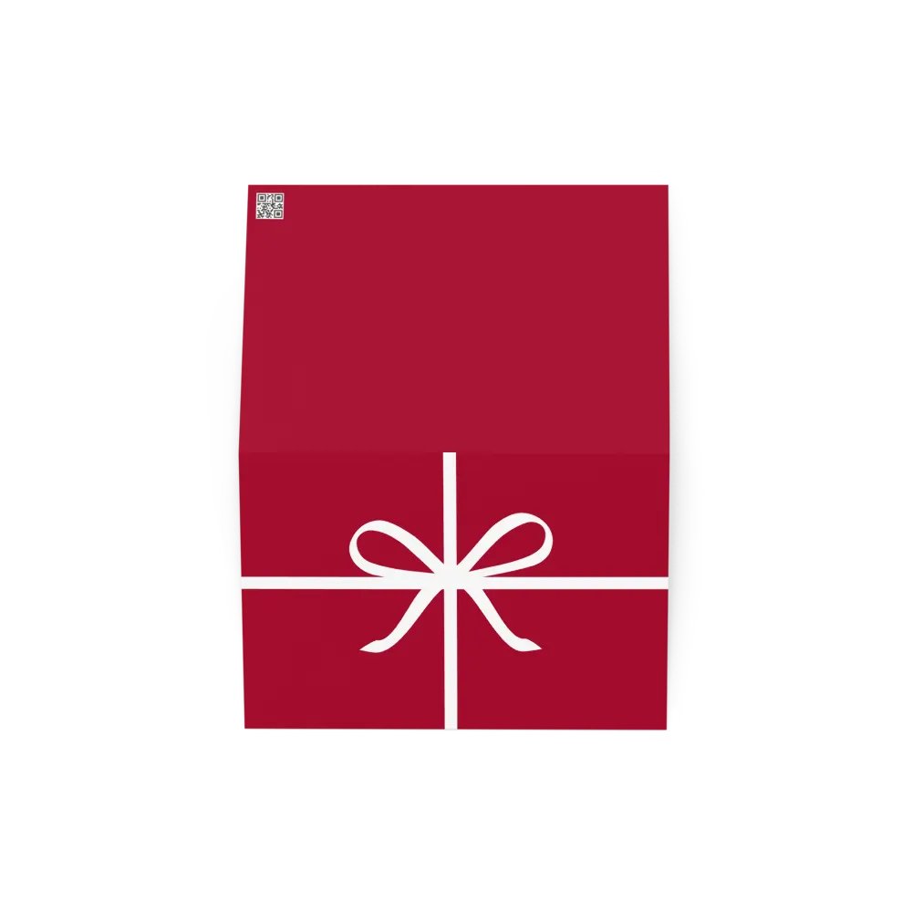 Holiday Gift Ribbon Bow Greeting Card product image (2)