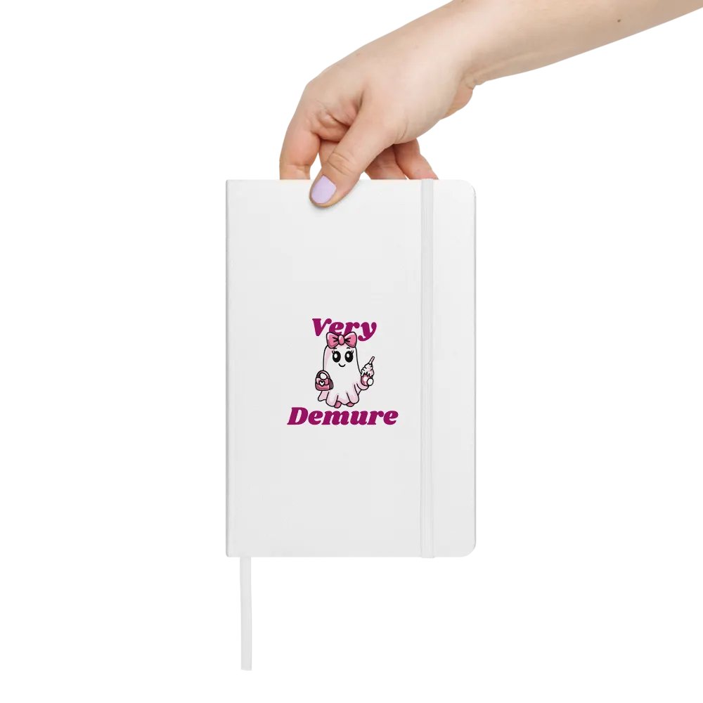 Very Demure Cute Ghost Hardcover Bound Lined Notebook product image (2)