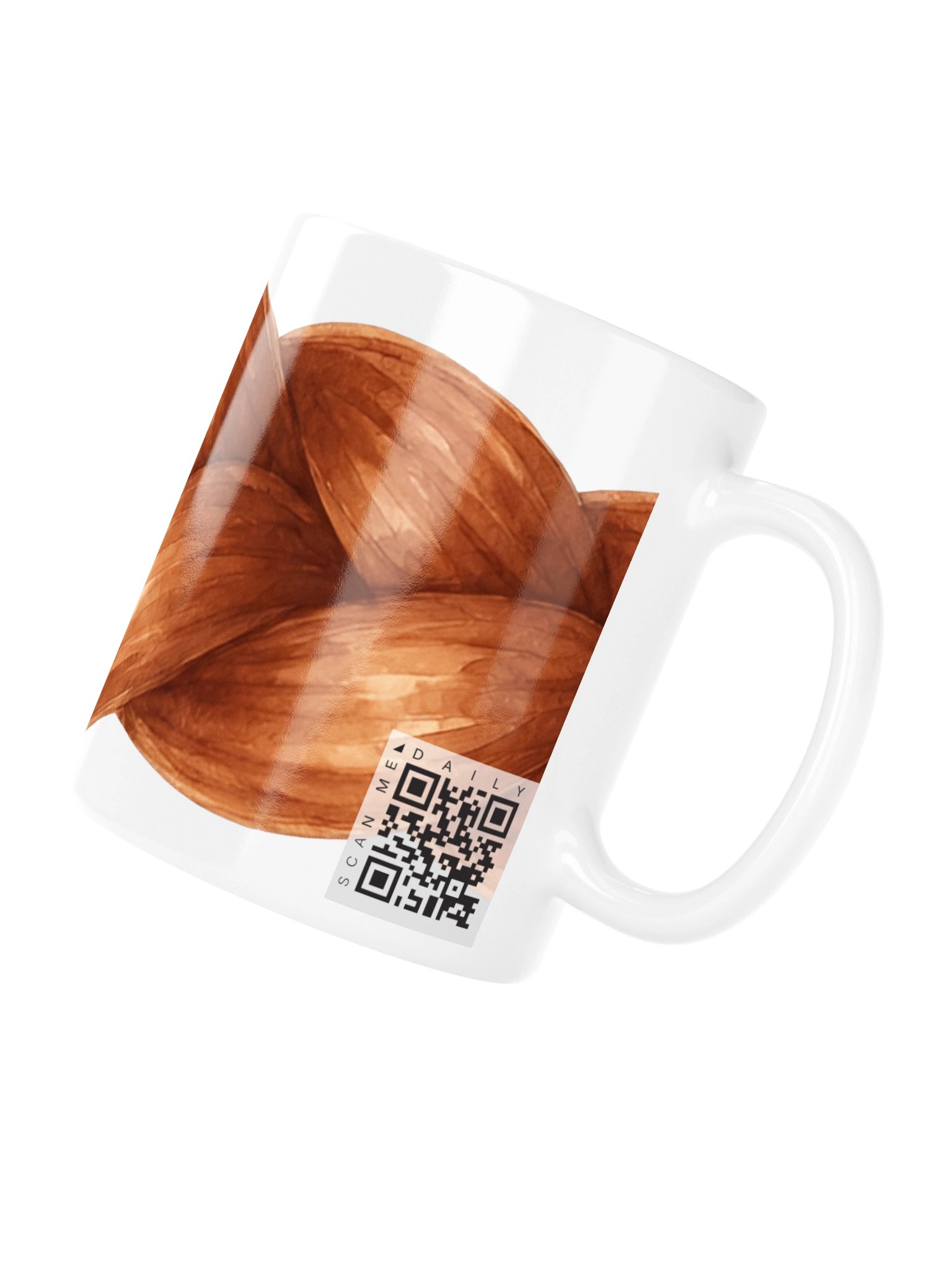 <i>Red Braid</i> • QR Mug<br /> With 160 Daily Quotes<br /> <small>Quotes from beloved novel<br />Anne of Green Gables (1908)</small> product image (5)