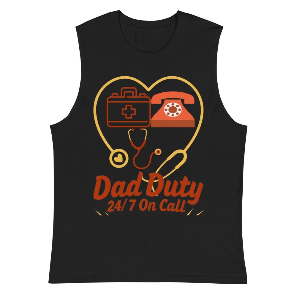 Dad Duty 24/7 On Call Muscle Tank product image (3)