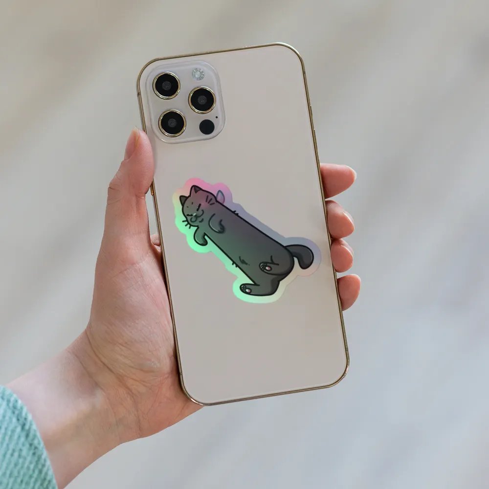 Long Boobi Holographic Sticker product image (6)
