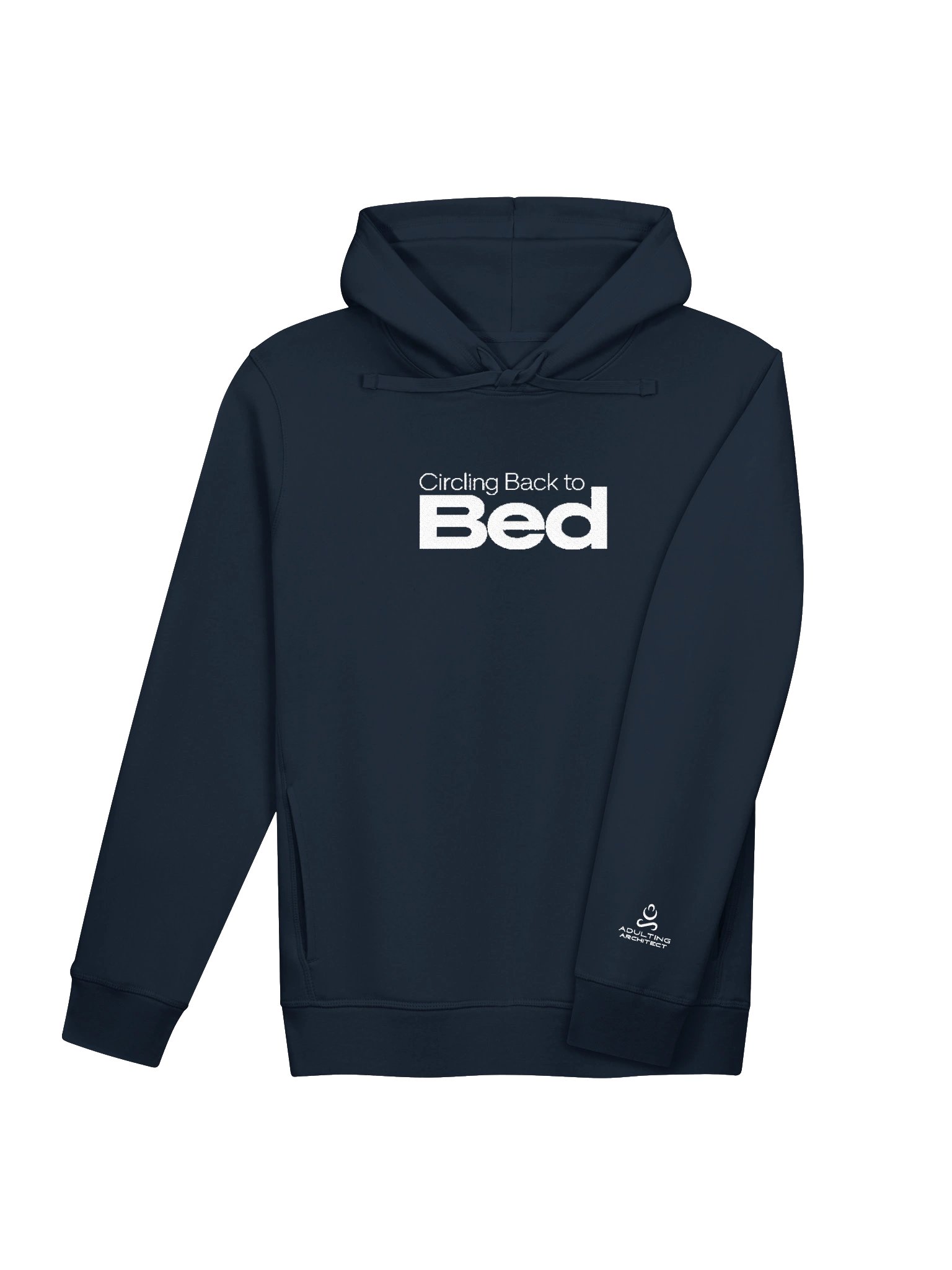 “Circling Back to Bed” — Unisex Organic Side Pocket Hoodie product image (3)