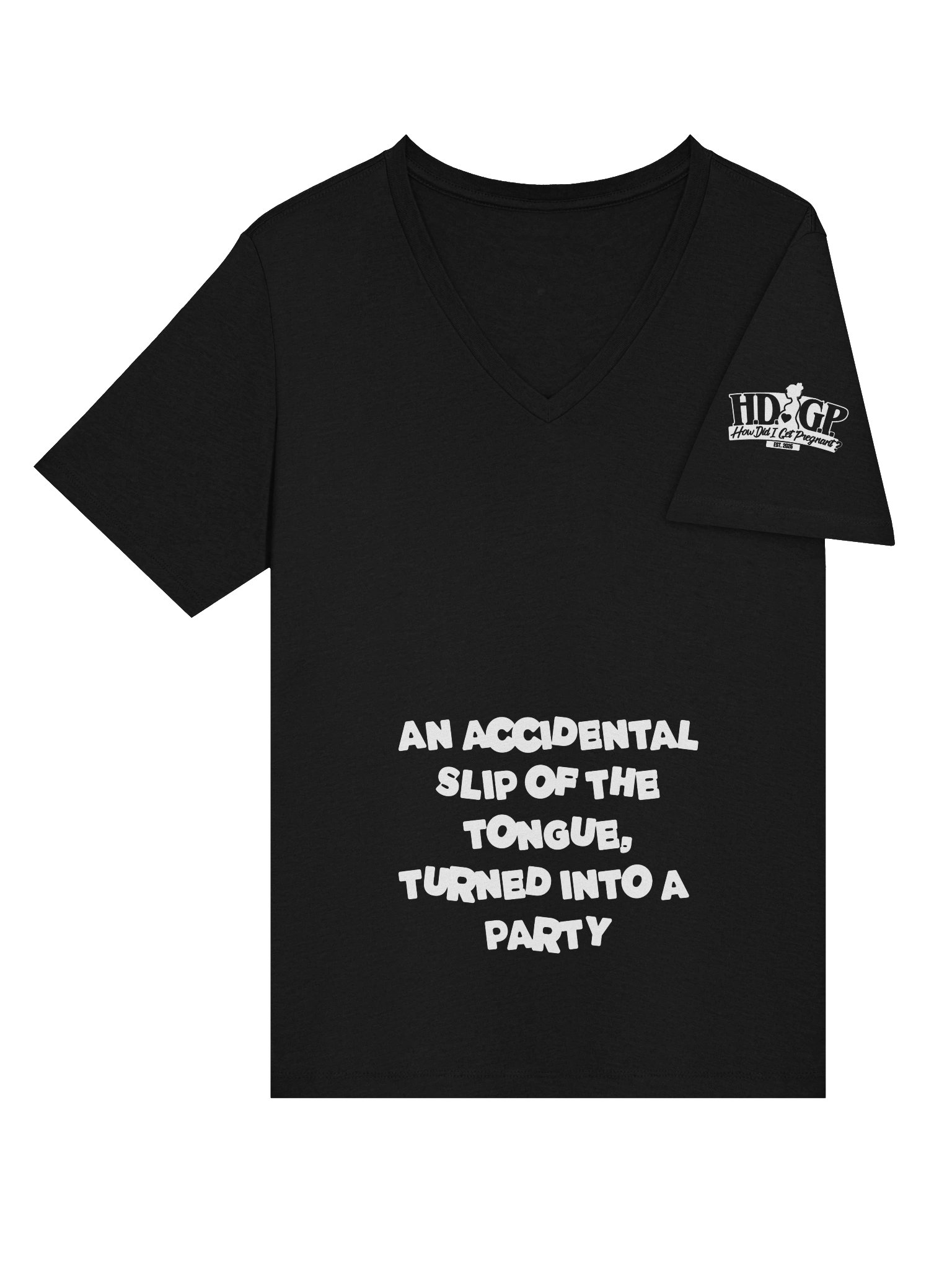 ACCIDENTAL SLIP OF THE TONGUE PREGNANT GRAPHIC TEE product image (17)