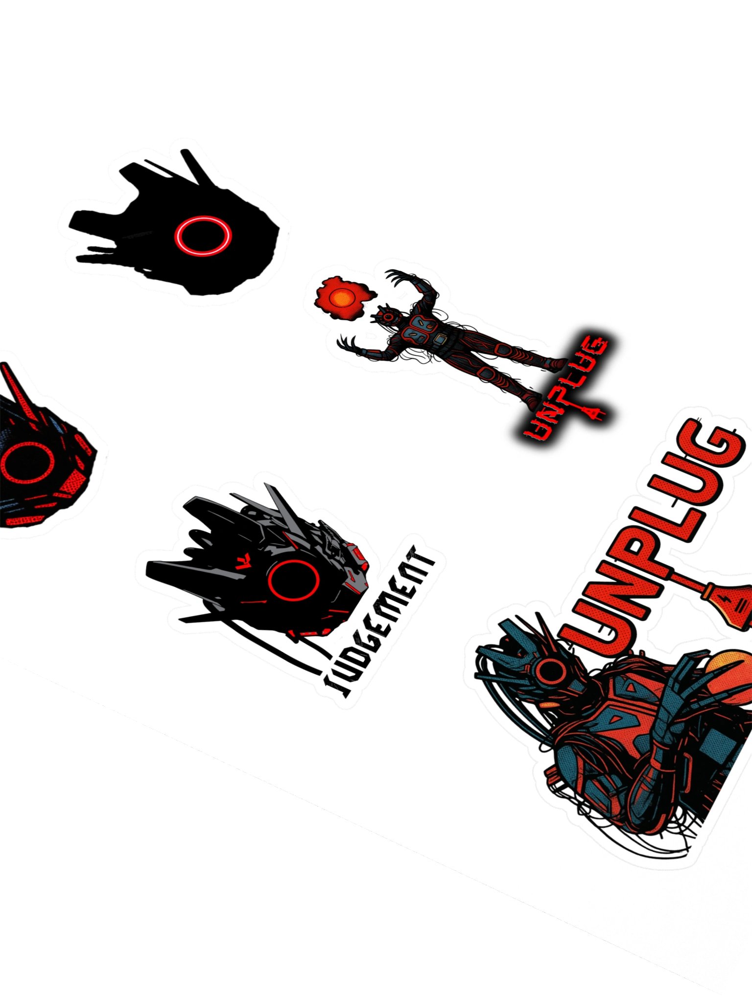 UNPLUG themed 5 Sticker sheet 1 product image (2)