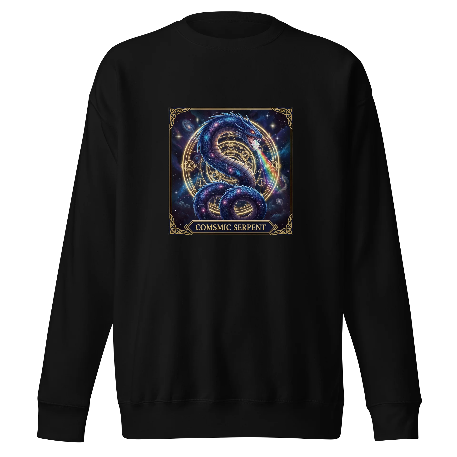 Cosmic Serpent Rainbow Sweatshirt product image (1)