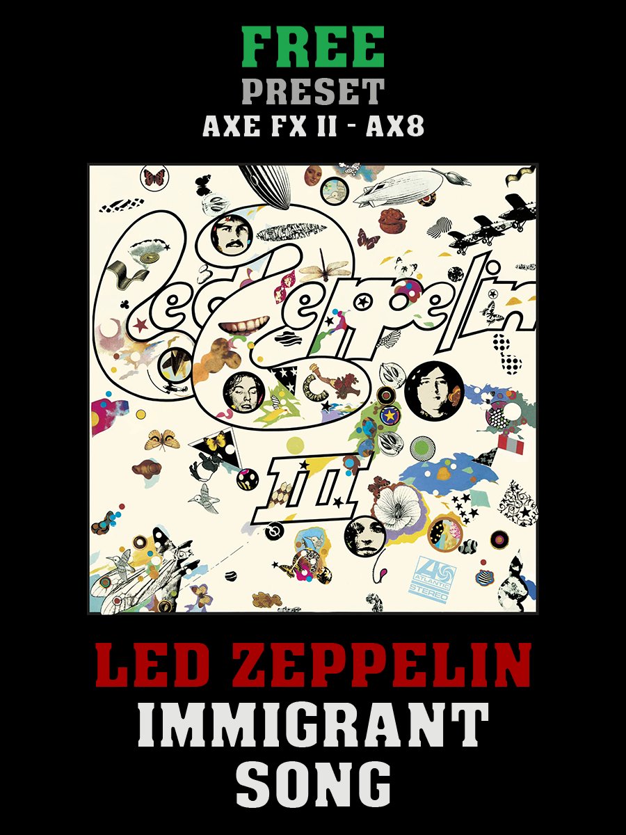 Led Zeppelin - Immigrant Song | Free Preset | Axe FX II - AX8 product image (1)