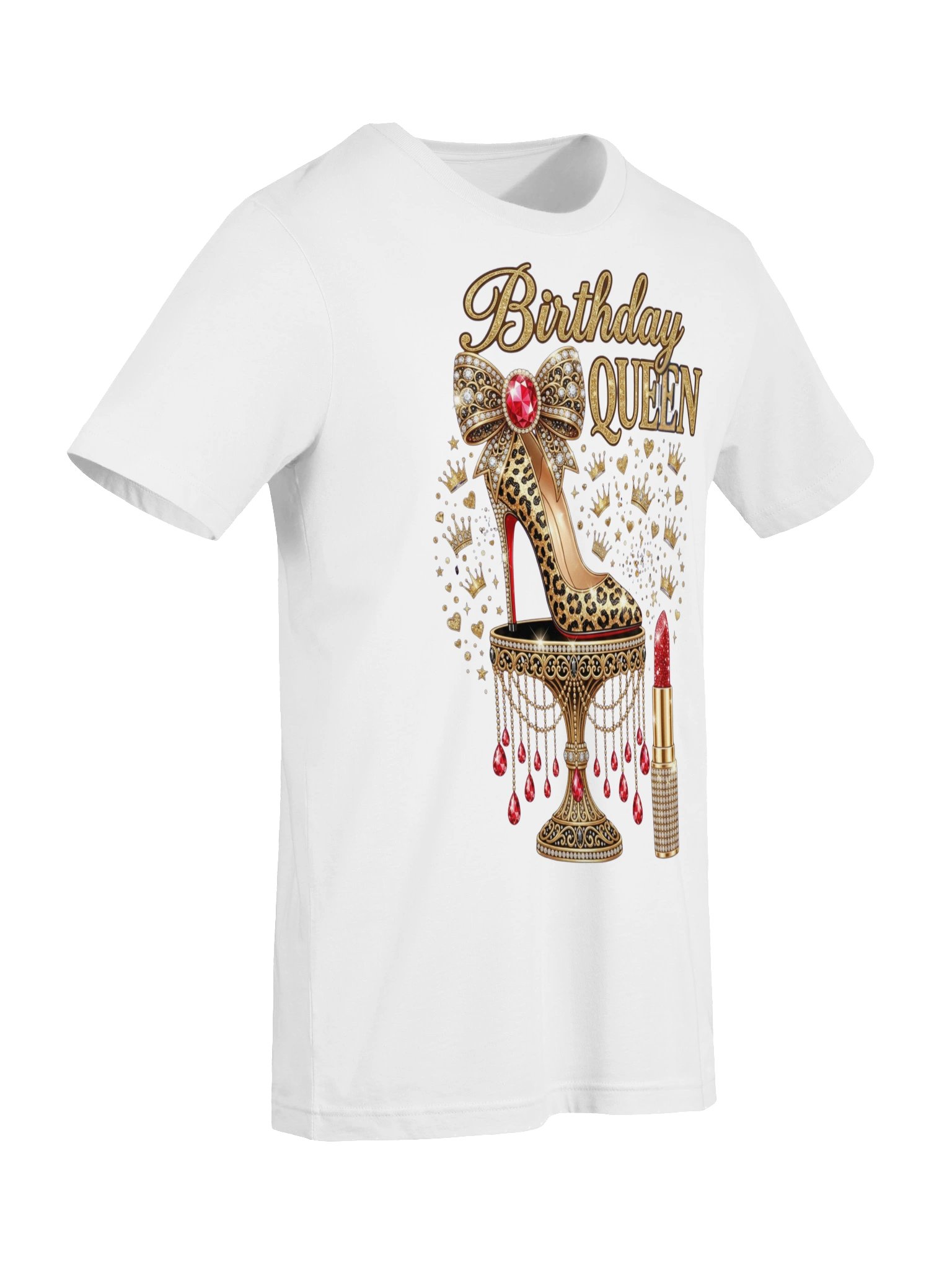 Glam Leopard Birthday Queen T-Shirt product image (42)