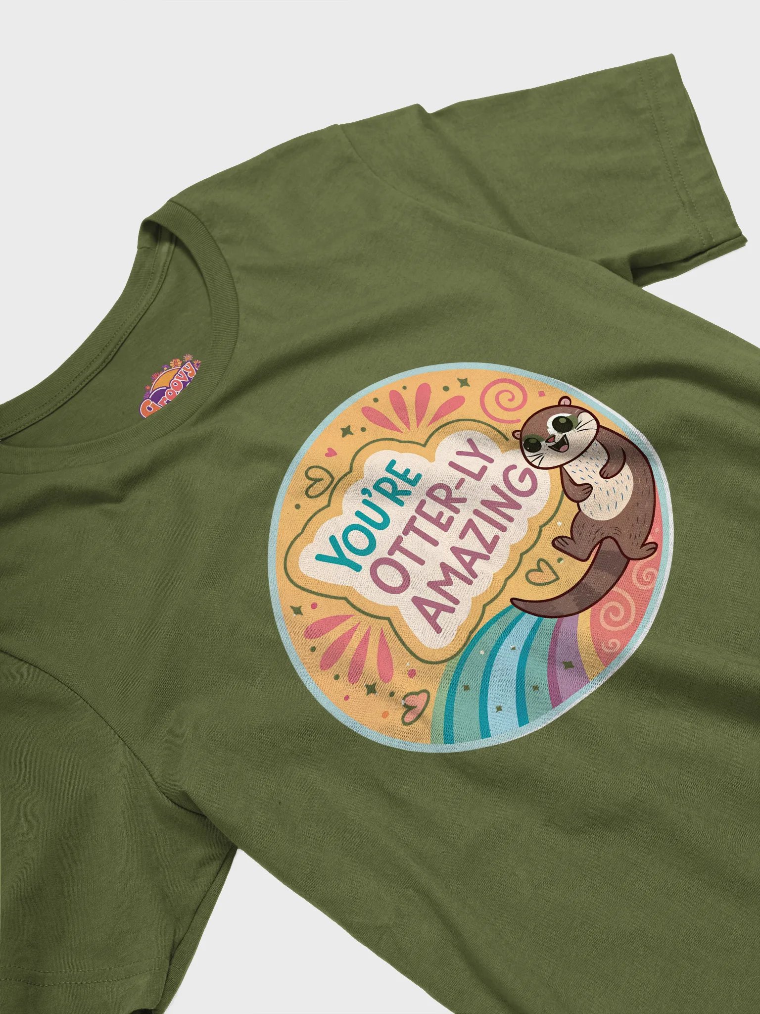 Otter-ly Amazing Wavy Stripes T-Shirt product image (2)
