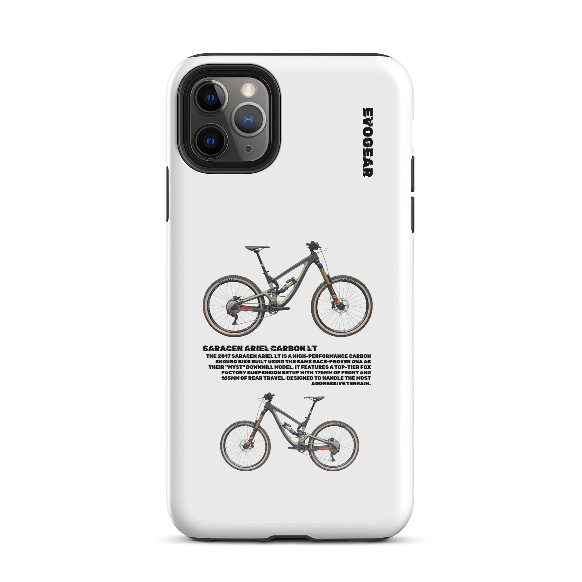 White Saracen Ariel Carbon LT iPhone Case product image (53)