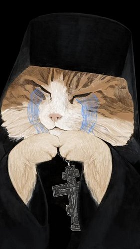 Larry meets Calvinist Cat