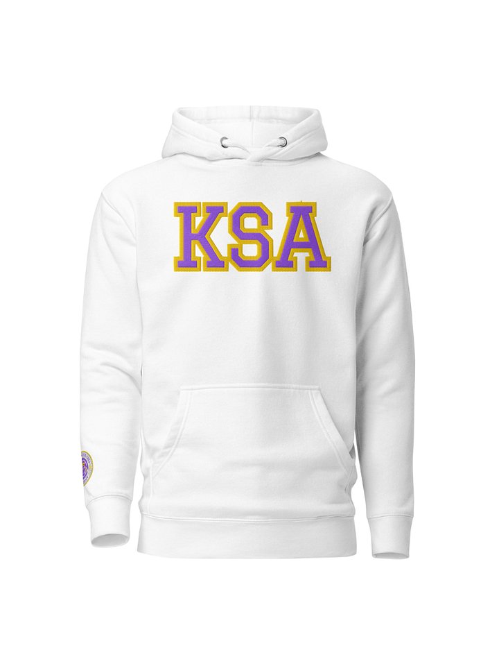 KSA Embroidered Hoodie (White) product image (1)