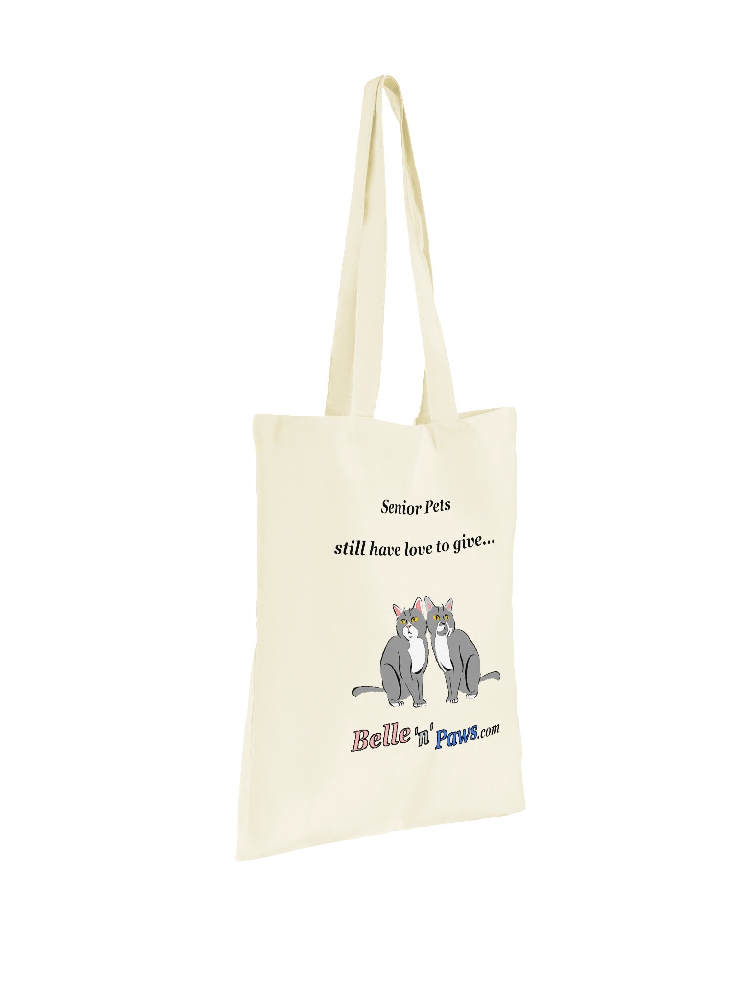 Belle 'n' Paws Natural Cotton Tote Bag product image (3)