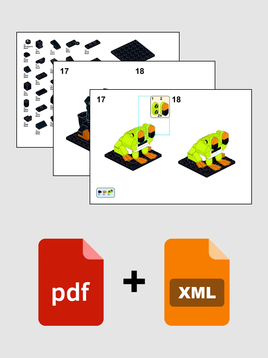Bowser + Rip the Frog Combo PDF and Parts List product image (2)